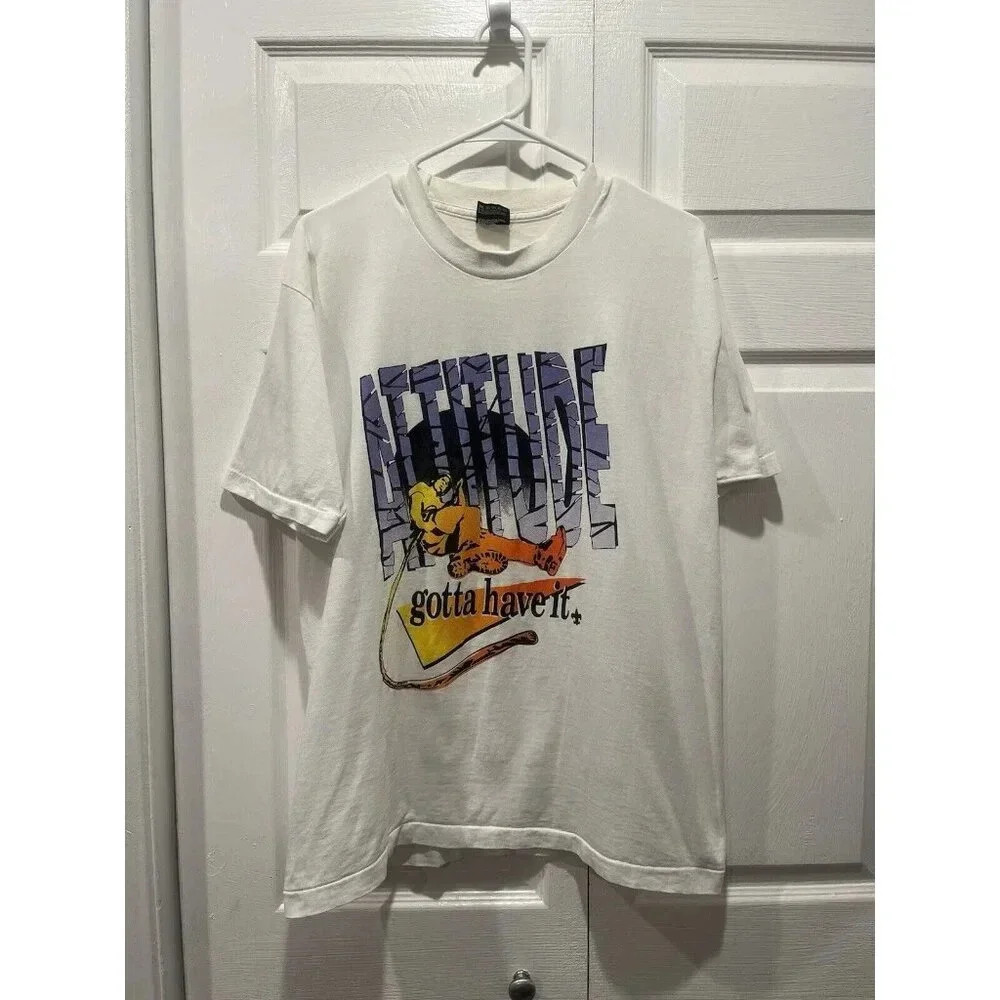 Boy Scouts Of America “Attitude Gotta Have It” White Tshirt Single Stitch Size L